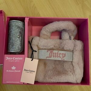 Juicy Couture Fur Mini Bag with Coin Purse